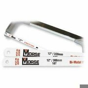 M.K. MORSE Hacksaw Blade, Standard, 12 in Blade L, 1/2 in Blade W, 0.025 in Blade Thickness, Bi-Metal Blade, 24 HHB1224T10